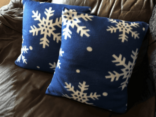 Easy DIY Winter Snowflake Pillowcase Covers