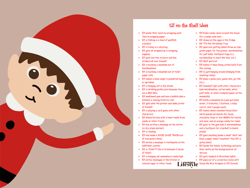 Elf on the Shelf Ideas