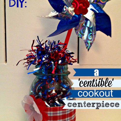Dollar Store DIY Craft: A CENTS-ible Cookout Centerpiece